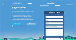 Desktop Screenshot of playbola.com