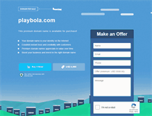 Tablet Screenshot of playbola.com